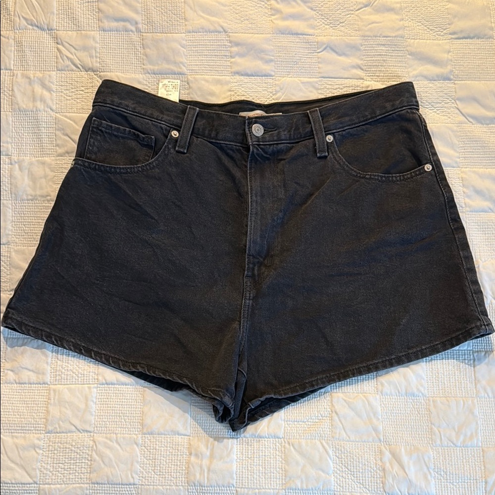 Levi's Black Jean Shorts